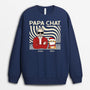 1413WFR2 sweatshirt papa de chat noel personnalise