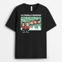 1420AFR2 t shirt famille noel avec nom personnalise