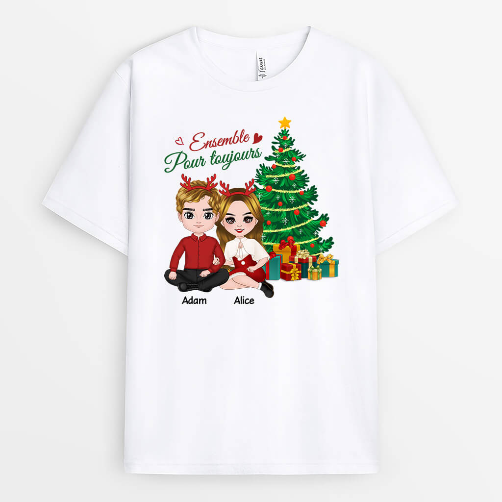 1429AFR1 t shirt ensemble pour toujours personnalise