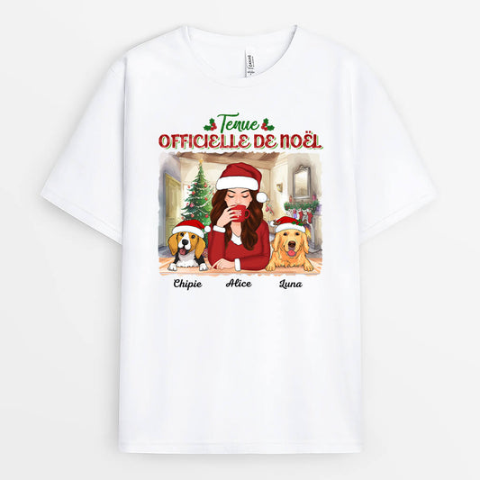 1432AFR1 t shirt tenue officielle de noel personnalise