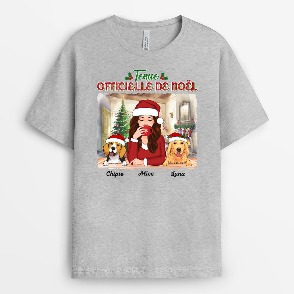 1432AFR2 t shirt tenue officielle de noel personnalise