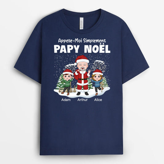 1440AFR2 t shirt appelle moi simplement papa noel neige personnalise_664d5405 ccd3 481d 89f6 8e43456a556b