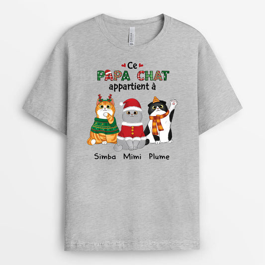 1451AFR2 t shirt cette maman de chat ce papa de chat appartient a version noel personnalise_5c8aa524 ddf1 4e9d 8042 04204f880c04