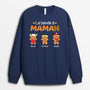 1460WFR2 sweatshirt noel personnalise la bande a papa maman biscuit 1460w2l7b