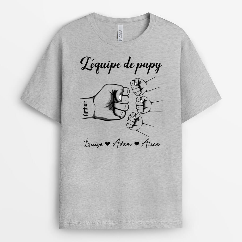 1461AFR2 t shirt lequipe de papa personnalise