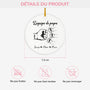 1461OFR3 ornement ceramique personnalise lequipe de papa 1461o8m8b