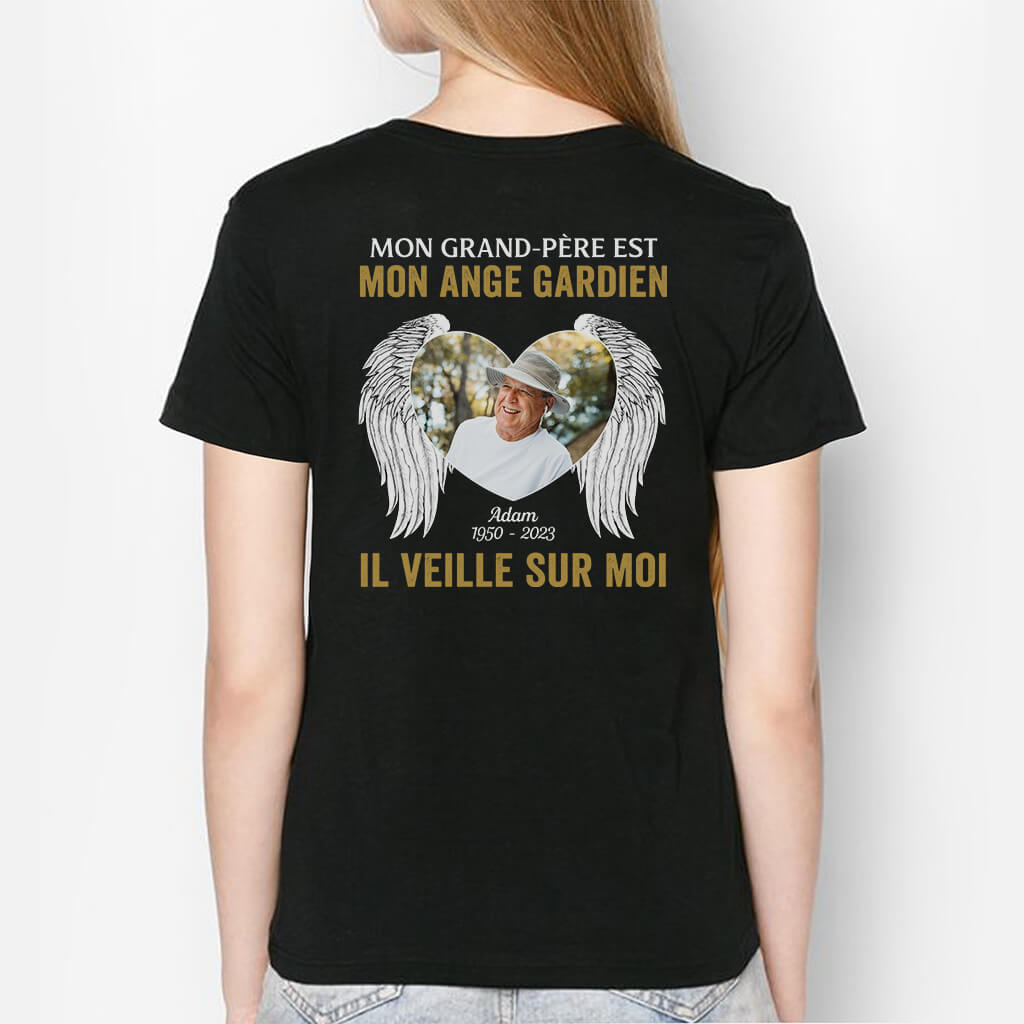 1476AFR2 t shirt mon pere est mon ange gardien il veille sur moi personnalise_4ddc8616 33d6 48b8 876f 284bc091c179