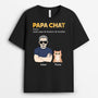 1480AFR1 t shirt super papa de fauteurs de troubles version chat personnalise