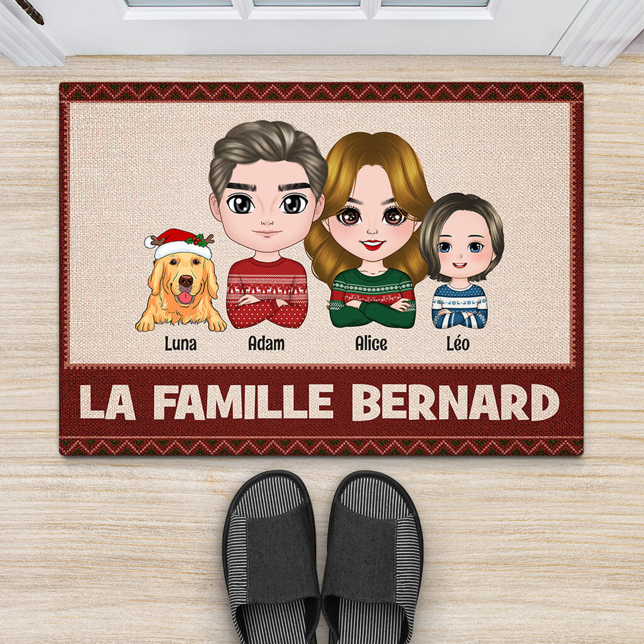 Paillasson Personnalise Famille