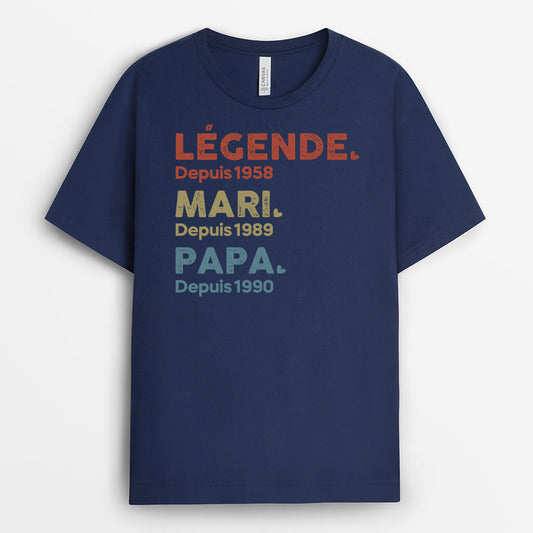 1503AFR2 t shirt legende mari papa papy depuis 2023 personnalise_6c17c668 1564 4908 969b cc40357f961e