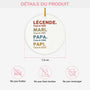 1503OFR3 ornement ceramique personnalise homme legende mari papa papy 1503o3t5b