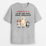 1508AFR2 t shirt avouez le la vie serait ennuyeuse sans nous les chiens personnalise