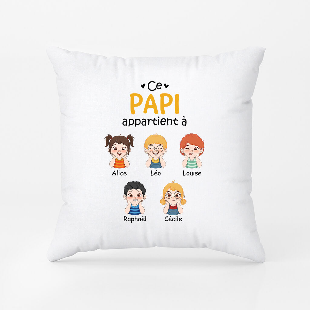 1517PFR1 coussin ce papy appartient a personnalise
