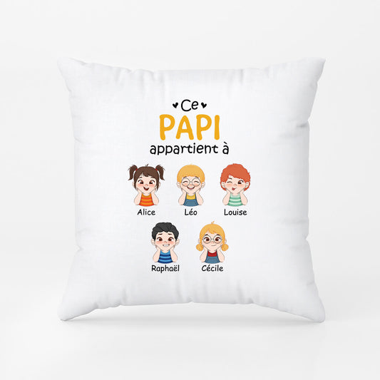 1517PFR1 coussin ce papy appartient a personnalise