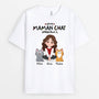 1536AFR1 t shirt cette maman chat appartient a personnalise