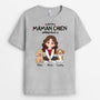 1536AFR1 t shirt cette maman chien appartient a personnalise