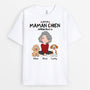 1536AFR2 t shirt cette maman chien appartient a personnalise