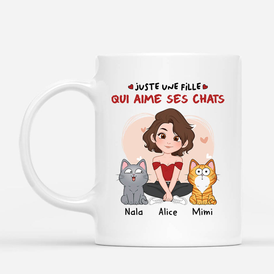 [Effet d'Impression 3D] Vie Ennuyeuse Sans Moi - Mug Personnalisé Chat Avec Texte main image 0