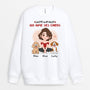 1537WFR2 sweat shirt juste une fille qui aime ses chiens personnalise