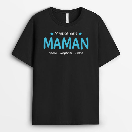 1553AFR1 t shirt cadeau pour maman mamie personnalise