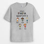 1555AFR2 t shirt ce papa papy appartient a version baguette personnalise