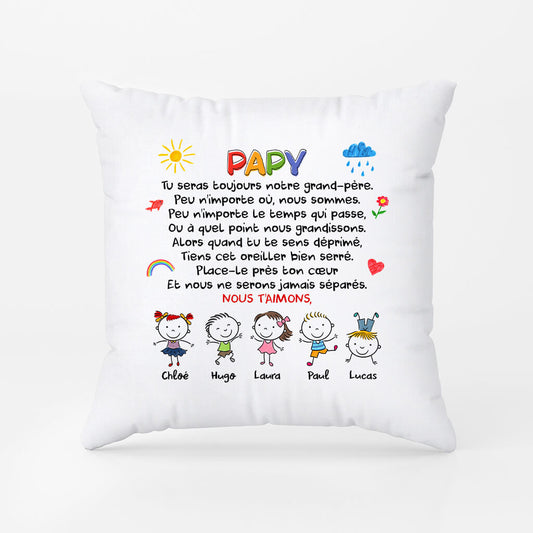 1600FR1 coussin cadeau pour grand mere doodle personnalise