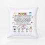 1600PFR1 coussin cadeau pour grand mere doodle personnalise