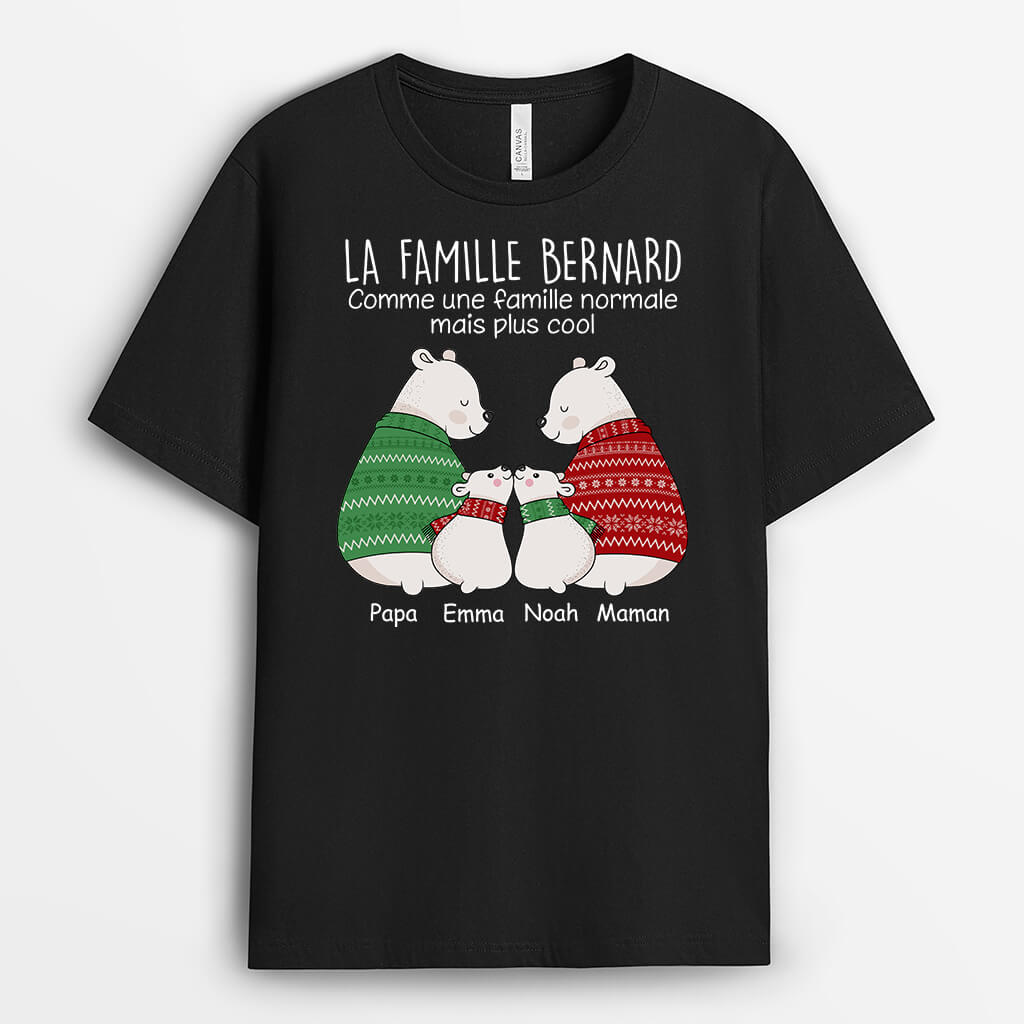 T shirt La Famille Personnalis Cadeau Plus