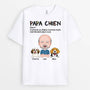 1608AFR2 t shirt definition de papa chien personnalise