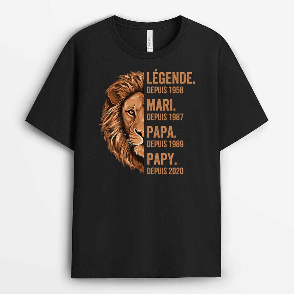 1632AFR1 t shirt legend personnalise