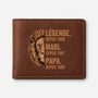 1632JFR1 portefeuille cuir personnalise_ homme legende mari papy lion 1632jkk8b