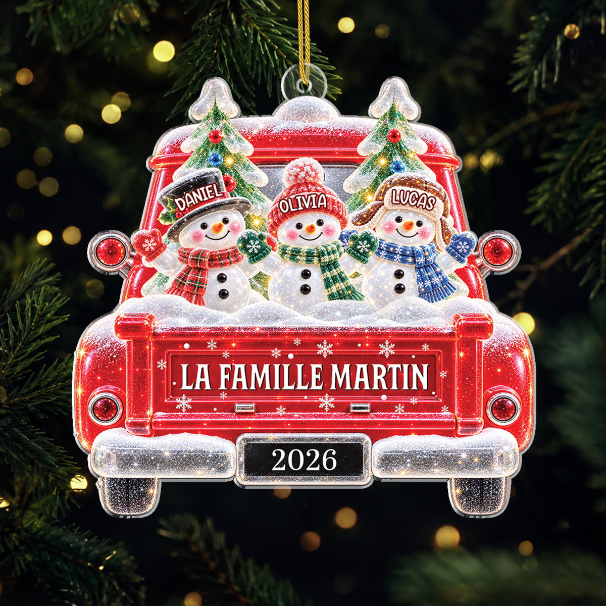 16487ON ProAcrylicOrnament CouFR RnDNone IdeNgoc NicFamily