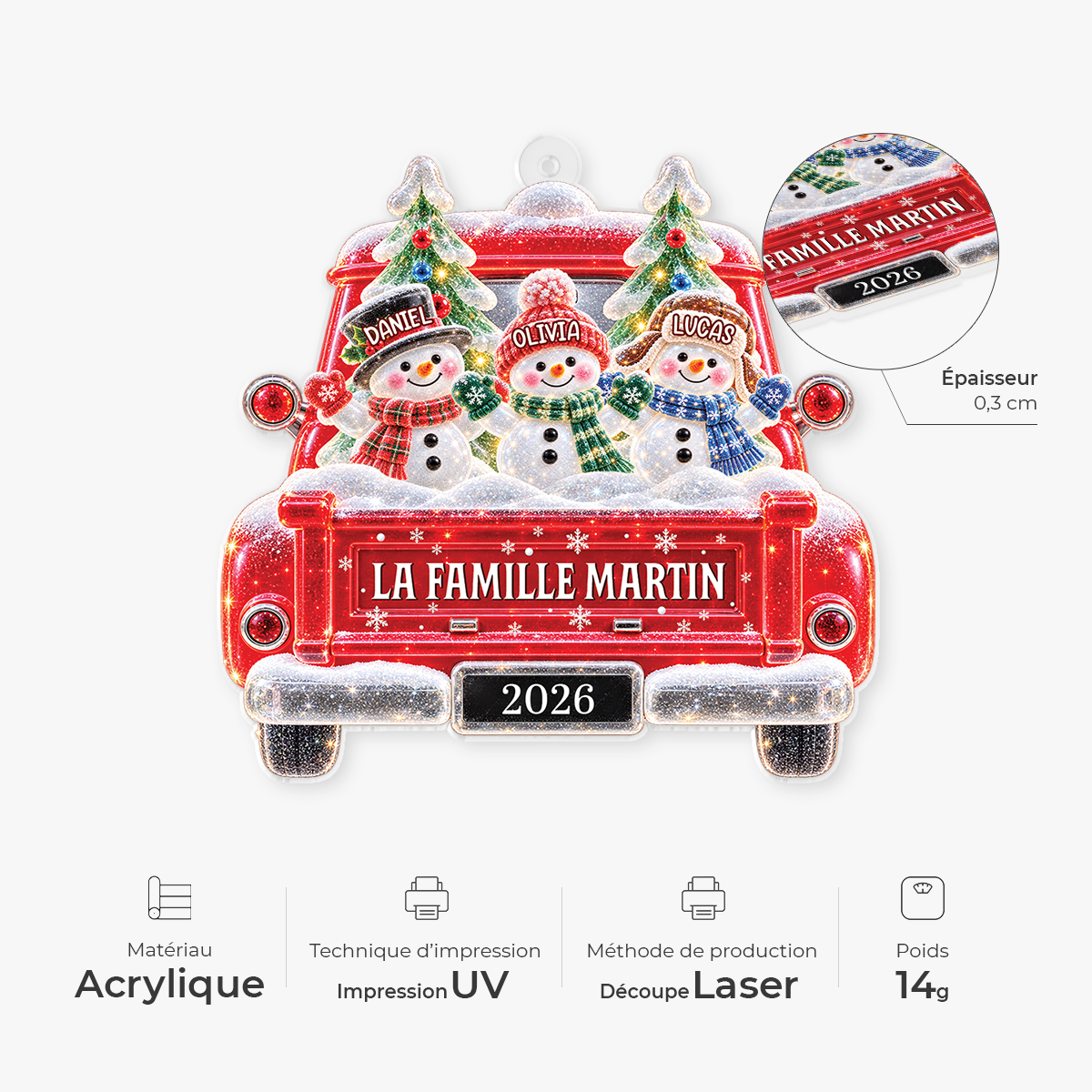 16487ON ProAcrylicOrnament CouFR RnDNone IdeNgoc NicFamily