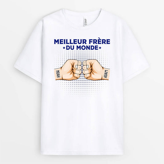 1652AFR1 t shirt meilleur frere du monde personnalise