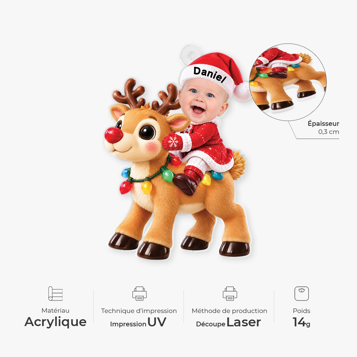 16542OS ProAcrylicOrnament CouFR RnDNone IdeNAnh NicDTNew