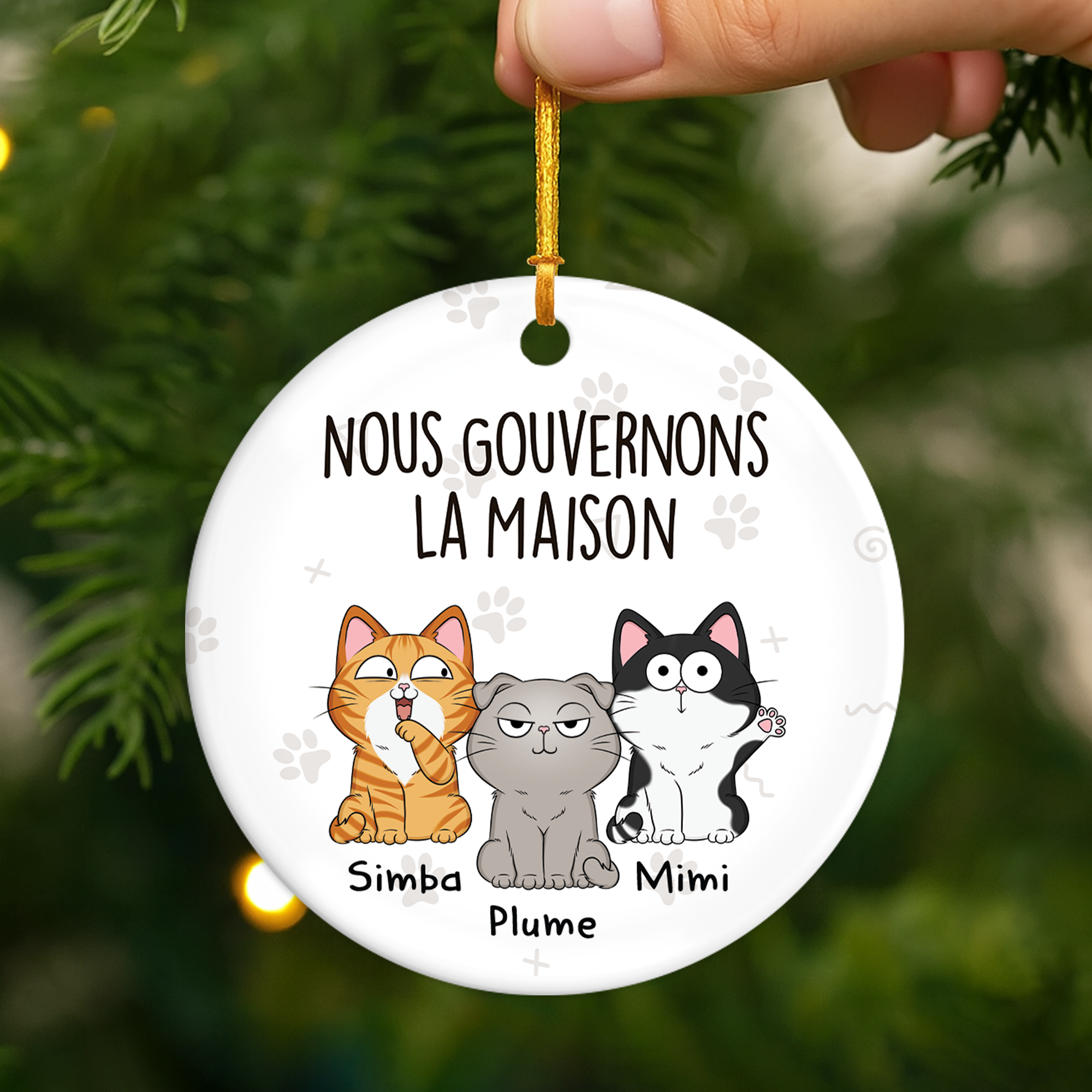 1662OFR2 ornement ceramique personnalise on fait la loi a la maison 1662o3n8d