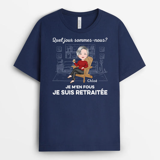 1665AFR2 t shirt quel jour sommes nous je men fous version sombre personnalise