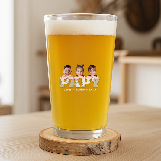 1717IFR2 verre a biere personnalise pour papa photos des enfants 1717ikh8b