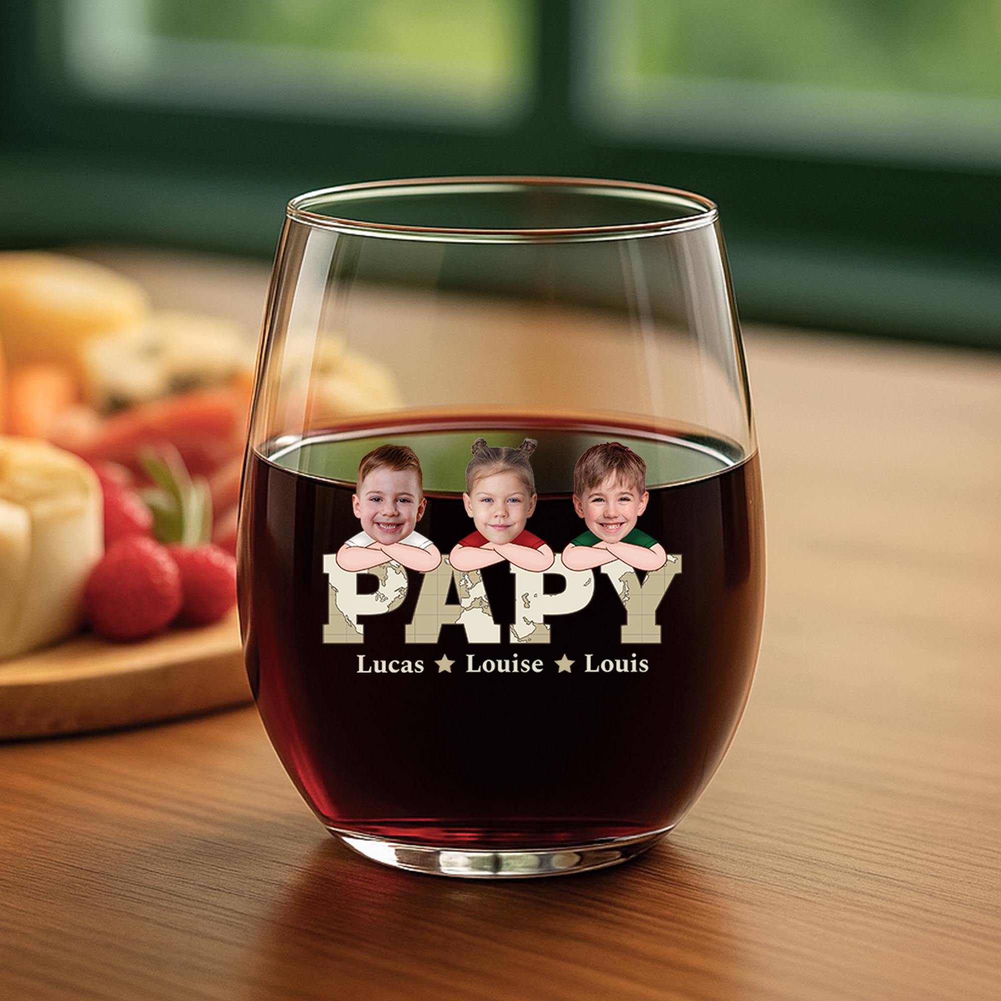 1717IFR2 verre a vin sans pied personnalise pour papa photos des enfants 1717ikh8b