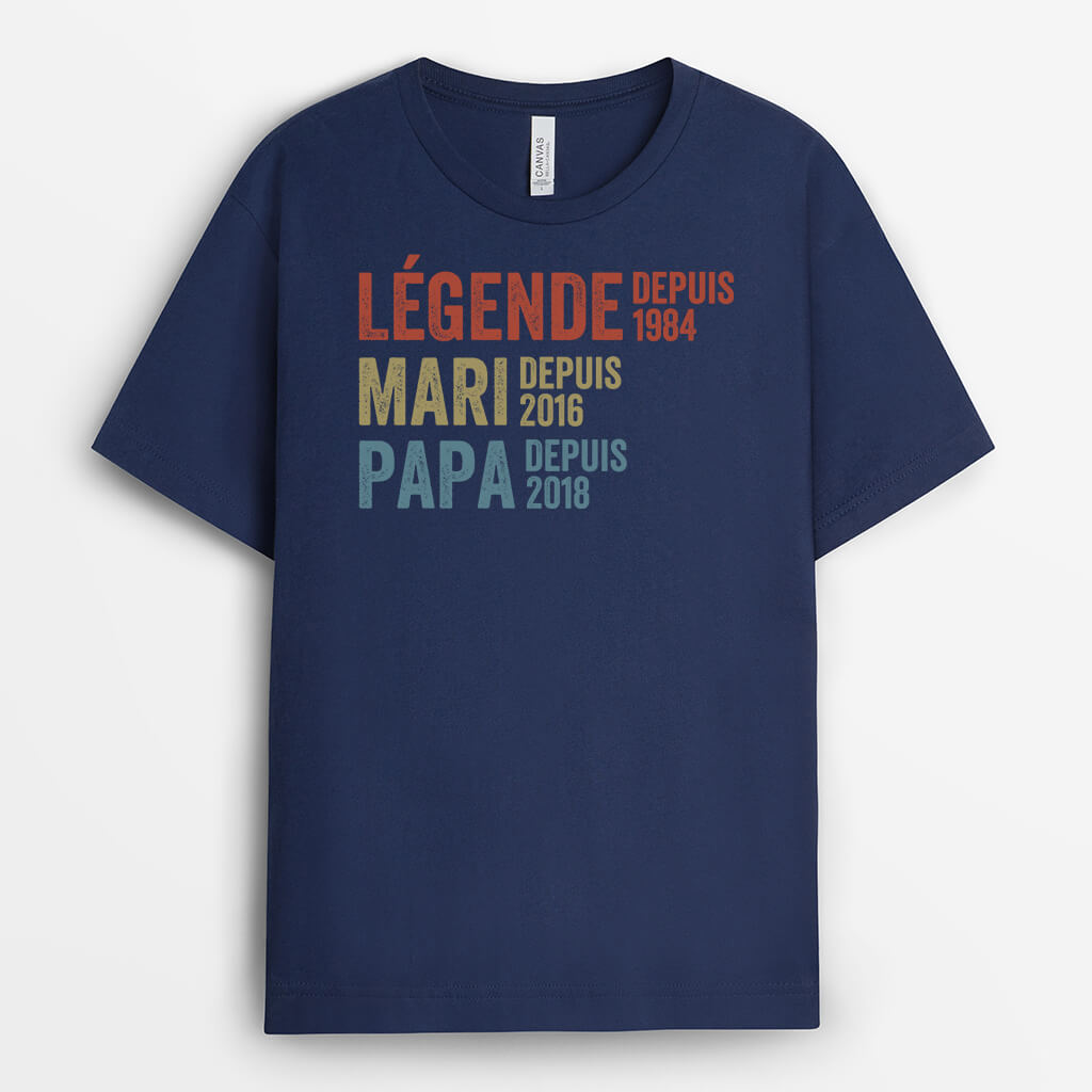 Shirt Personnalisé T Shirt Pere Fille T-Shirt Personnalisé Pour