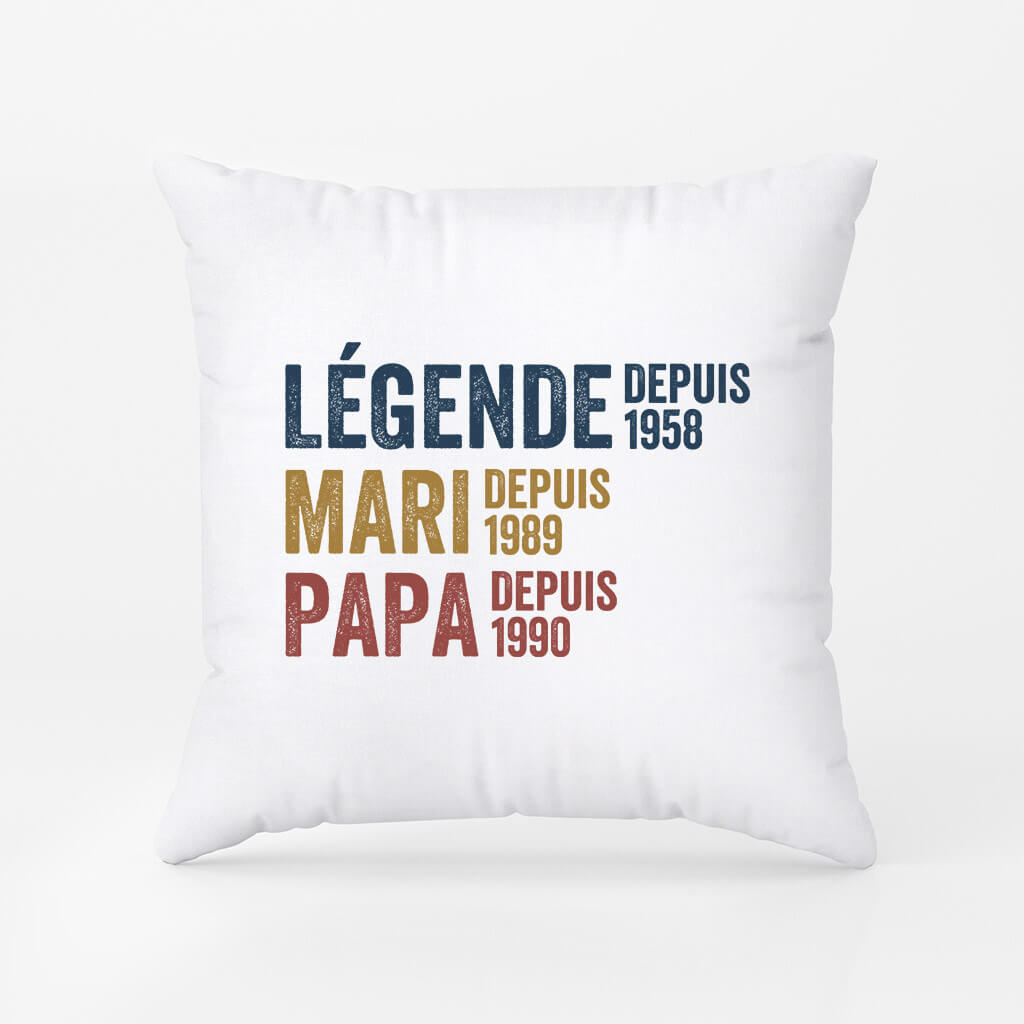 1732PFR1 coussin legende mari papa papy depuis avec coeurs personnalise_2