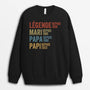 1732WFR1 sweatshirt personnalise legende papa papy 1732w9l5b