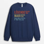 1732WFR2 sweatshirt personnalise legende papa papy 1732w9l5b