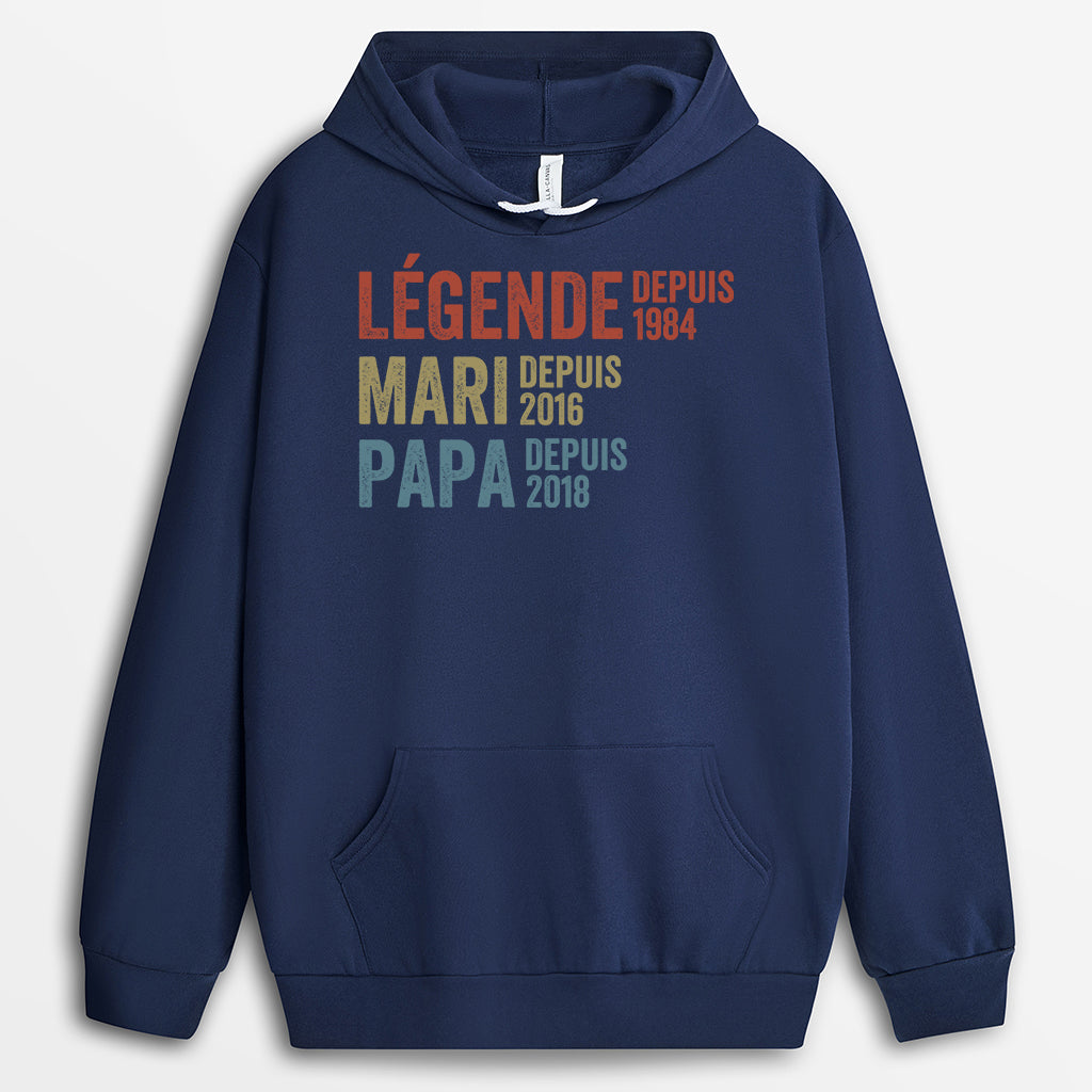1732WFR2 sweatshirt personnalise legende papa papy 1732w9l5b_648765fc 353f 4e5e a03e be2e3e298547