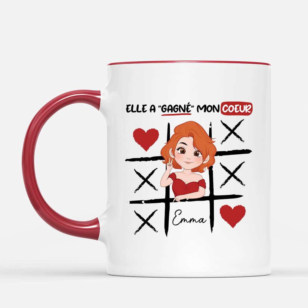 1740MFR2 mug il elle vous a gagne mon coeur _cadeau pour la saint valentin_ personnalise