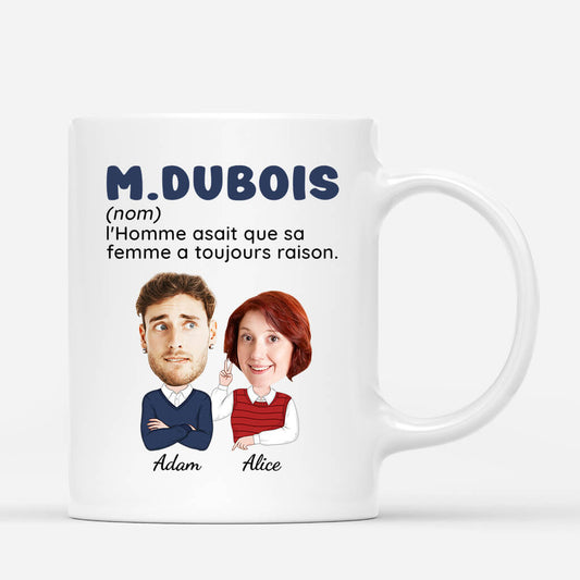 1741MFR2 mug celle qui a toujours raison personnalise