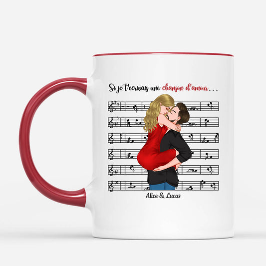 1745MFR2 mug si je tecrivais une chanson damour personnalise