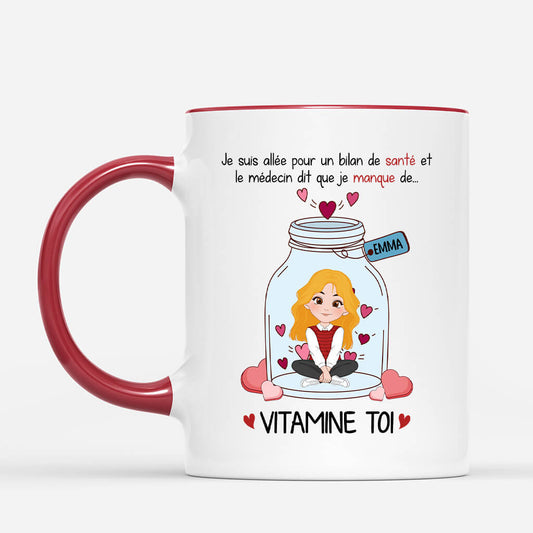 1752MFR2 mug le docteur dit que je manque de vitamine t personnalise