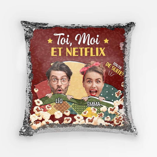 1800PFR1 coussin sequin toi_ moi et netflix personnalise_c744fcd1 de9f 4fcf 8bd6 4932f8e5735b