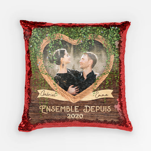 1812PFR2 coussin sequin ensemble depuis personnalise